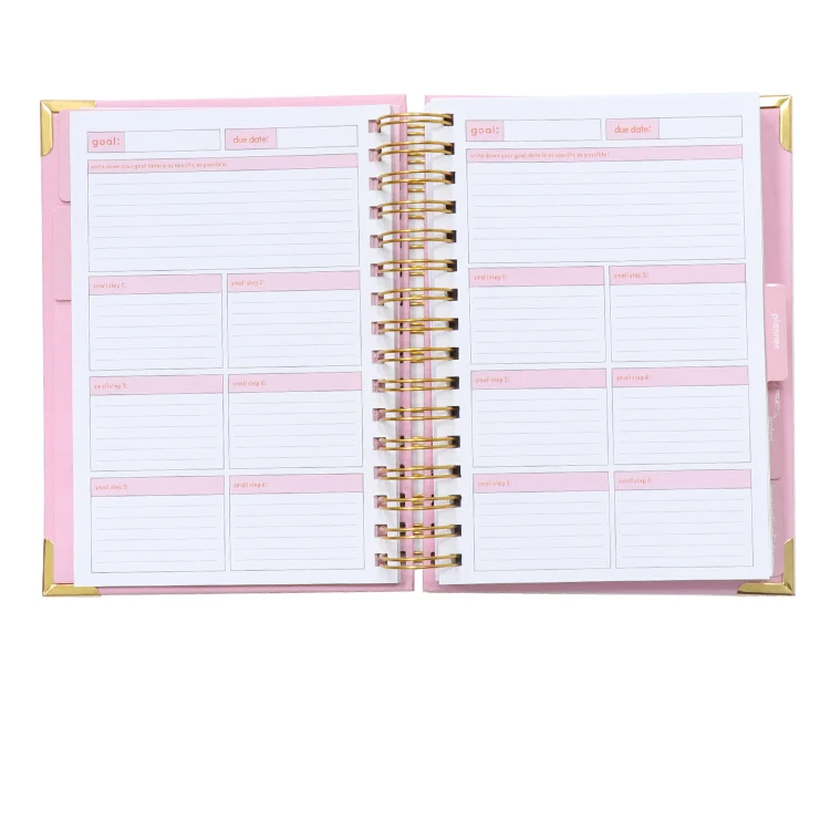 Wholesale 3 Color Ready to Ship A5 Size 272 Pages Power Planner for Personal and Business