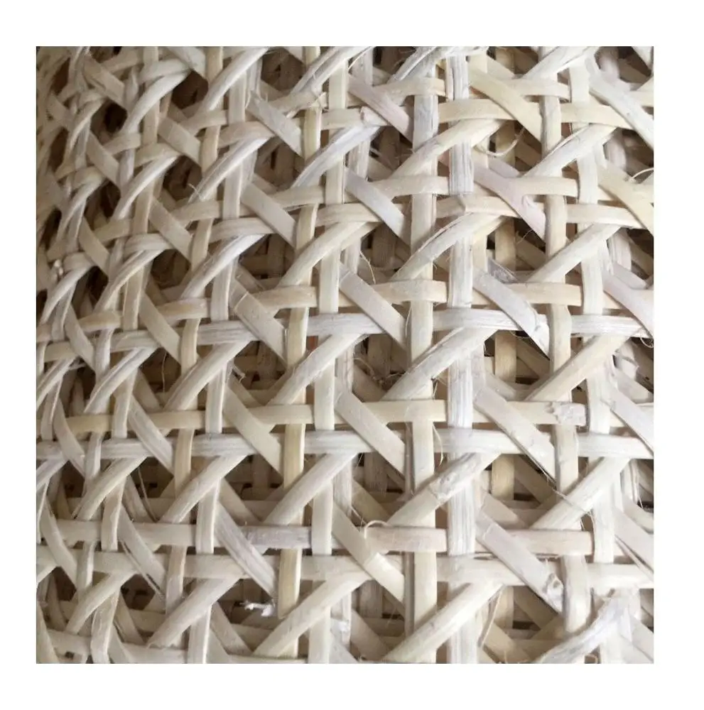 Close Bleached rattan webbing cane for furniture