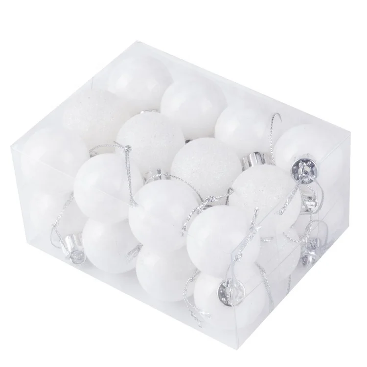 Custom DIY White Decorating Blank Plain White Christmas Sphere Ornaments Christmas Balls