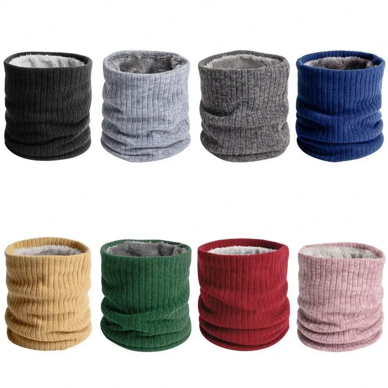 New Design Warm Scarf Ring Thickened Collar Knitted Scarves for Winter