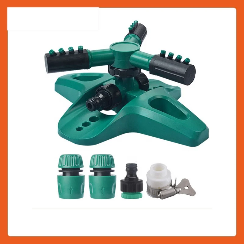 360 Degree Automatic Rotating Sprinkler Irrigation Garden Green Lawn Sprinkler Roof Cooling Rotation Sprinkler