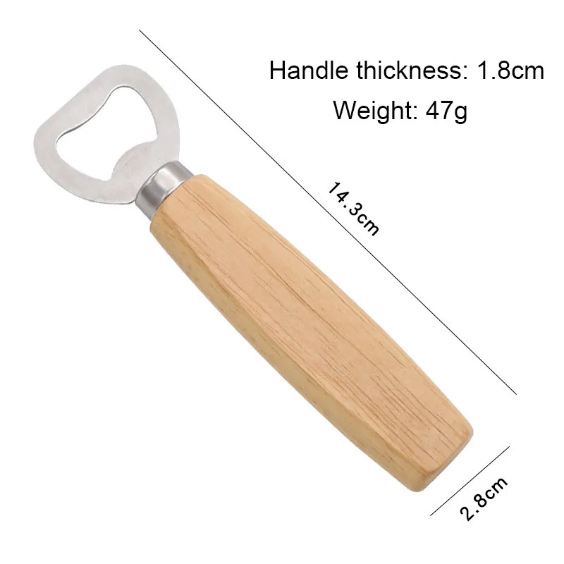 Manufacturer Wholesale Custom Sublimation Blank Wooden Novelty Shape Logo Beer Keychain Bottle Opener