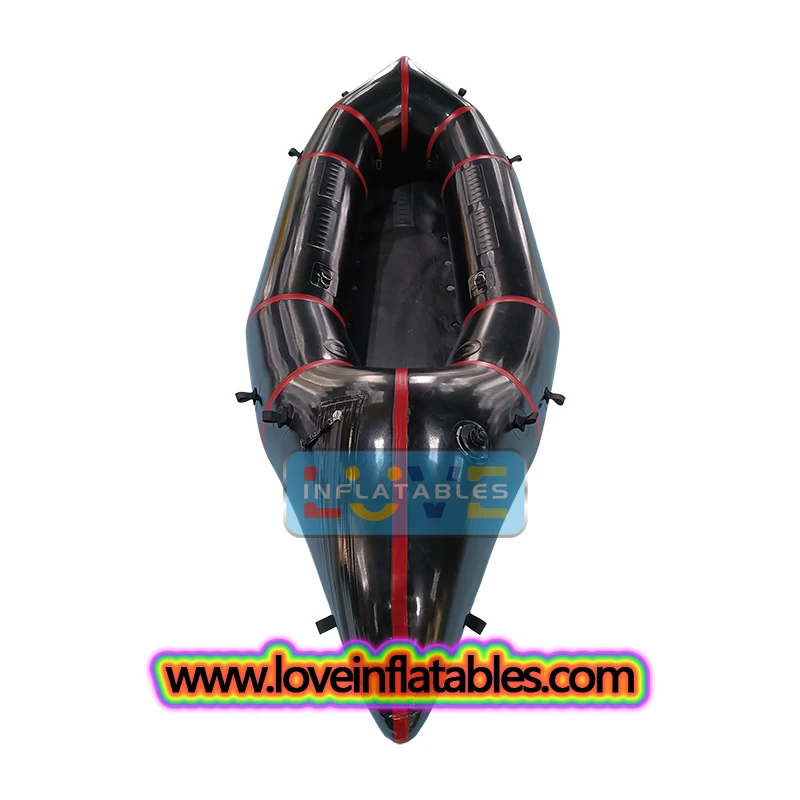 hitewater Packraft Drifting Rowing TPU Drop Stitch Hull Drop Stitch Floor Sport Style Inflatable Kayak Lake Outdoor Grade 4