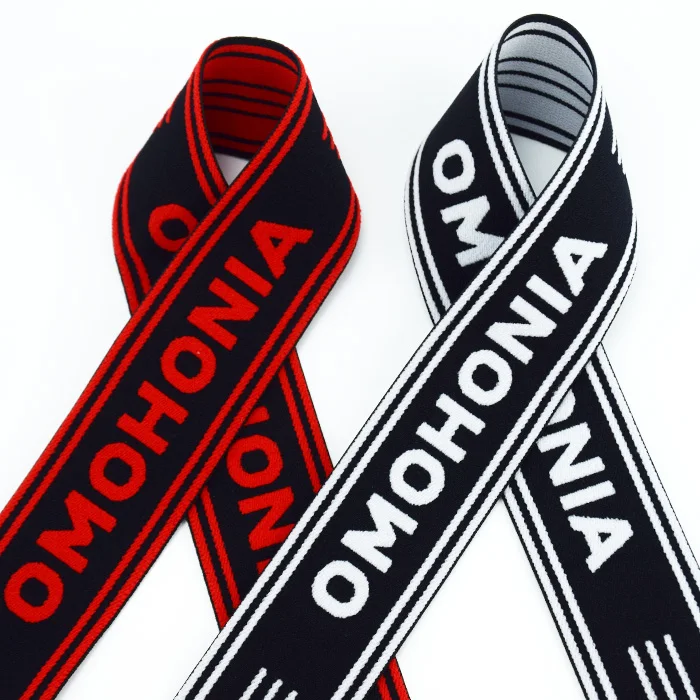 Low MOQ  Custom Logo jacquard elastic band for For men Underwear Boxer Shorts Waistband Belt