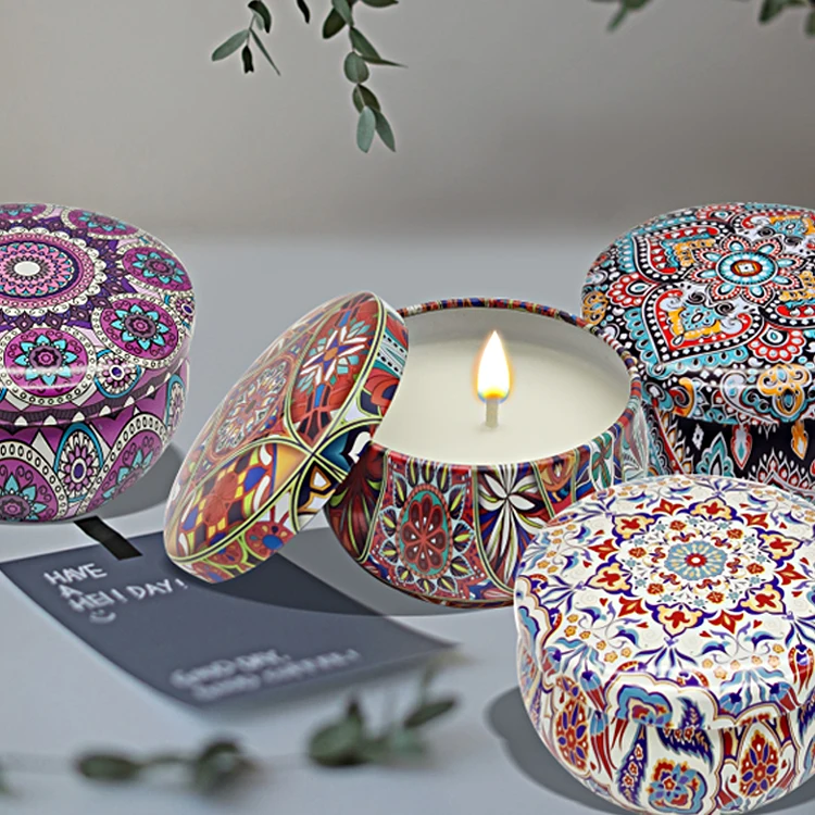 Custom Private Logo Wholesale Natural Scented Fresh Air Luxury Soy Wax Candles Gift Set For Business Sale