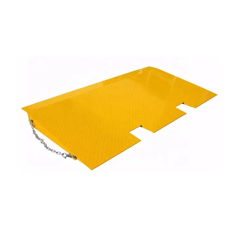 Heavy Duty Steel Self Supporting Shipping Container Ramp 7 Ton Capacity Forklift Container Loading Ramp