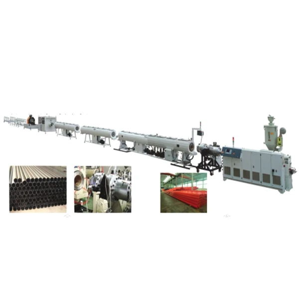SJ75 38 MPP HDPE PPR water pipe gas tube automatic single screw extruder production line single twin screw extruding