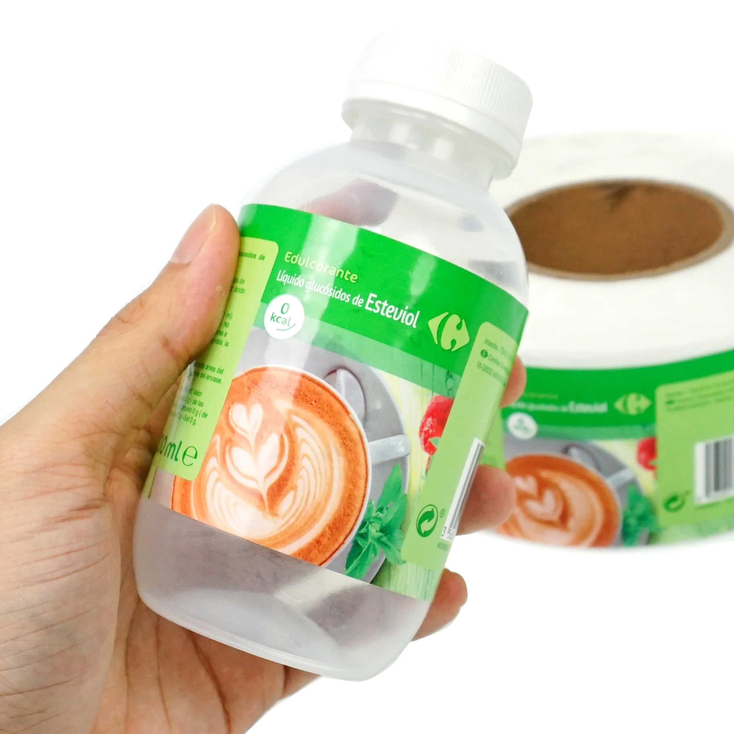Factory provide custom brand logo waterproof honey self adhesive label sticker for food bottle