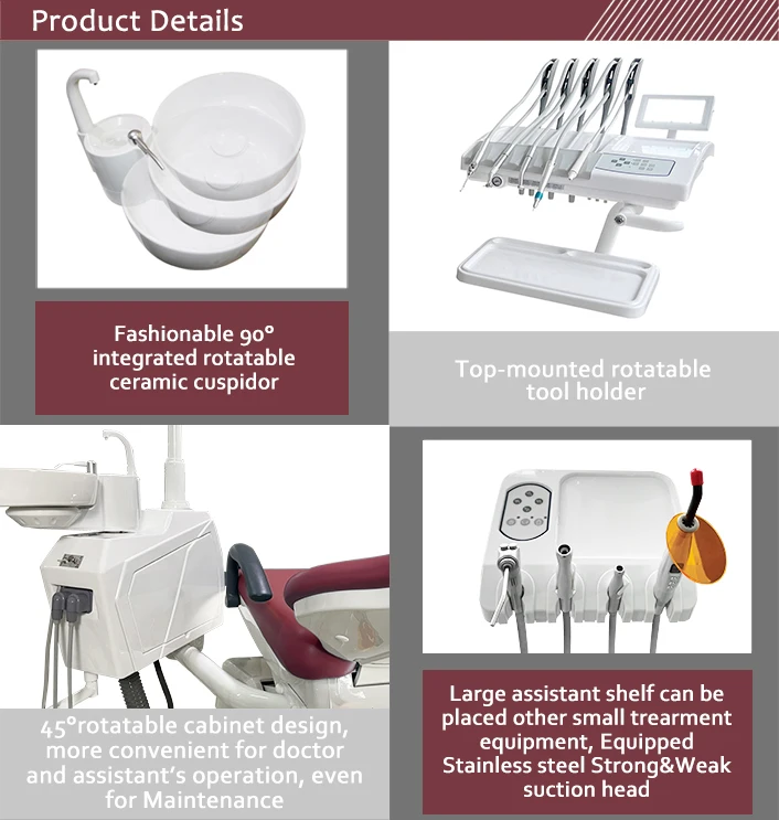 Good Quality Complete Dental Chair Unit Set MKT-300 Top-mounted type from Dental Equipment Supplier for Clinic Doctor use