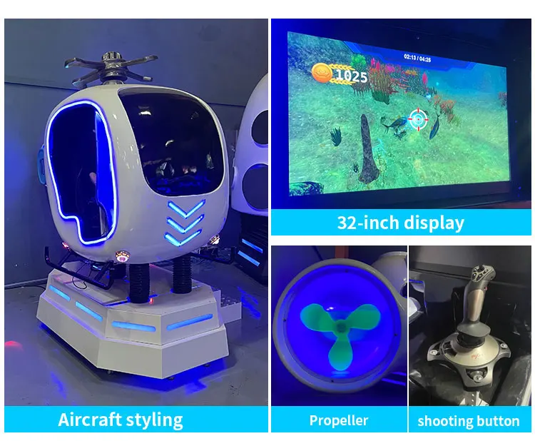 HEROVR Wholesale Price 9D Virtual Reality Airplane Car Driving Simulation Kids Children Game Machine Vr
