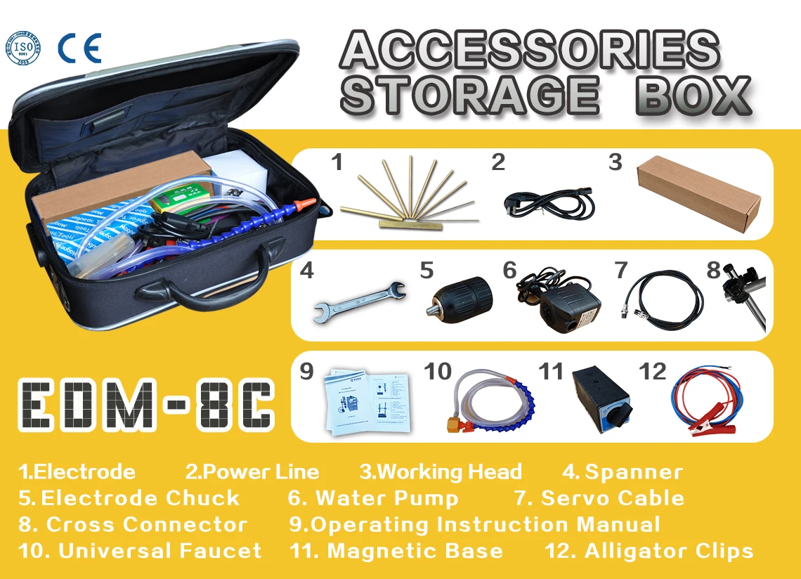 EDM Small Hole Drilling Machine Price Portable Spark Erosion Machine Broken Tap and Drill Remover Wire Cutting Machine