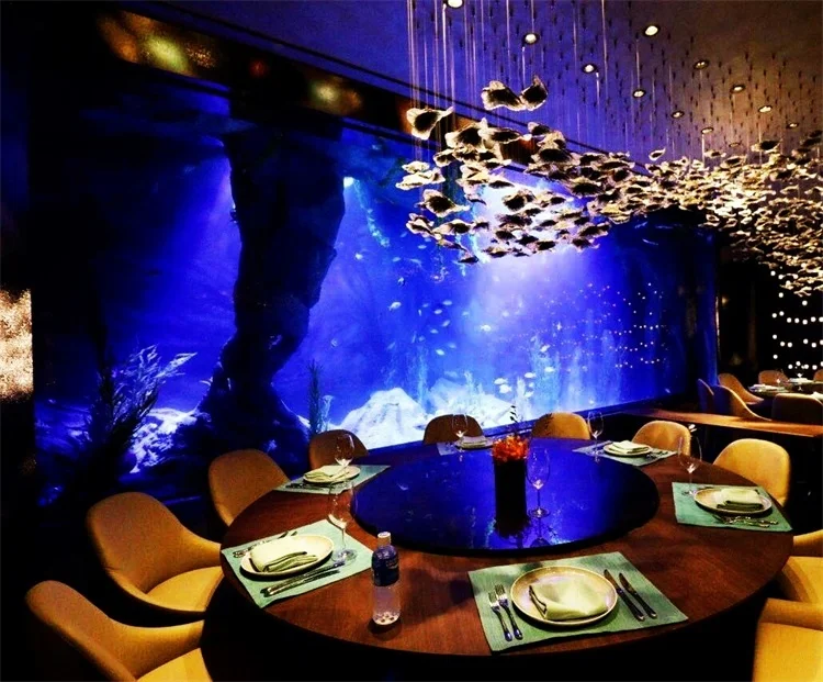 Beautiful Acrylic Fish Tanks Are Used in Restaurant Aquariums & Accessories Plastic 100% Imported Lucite After Filtering 500l