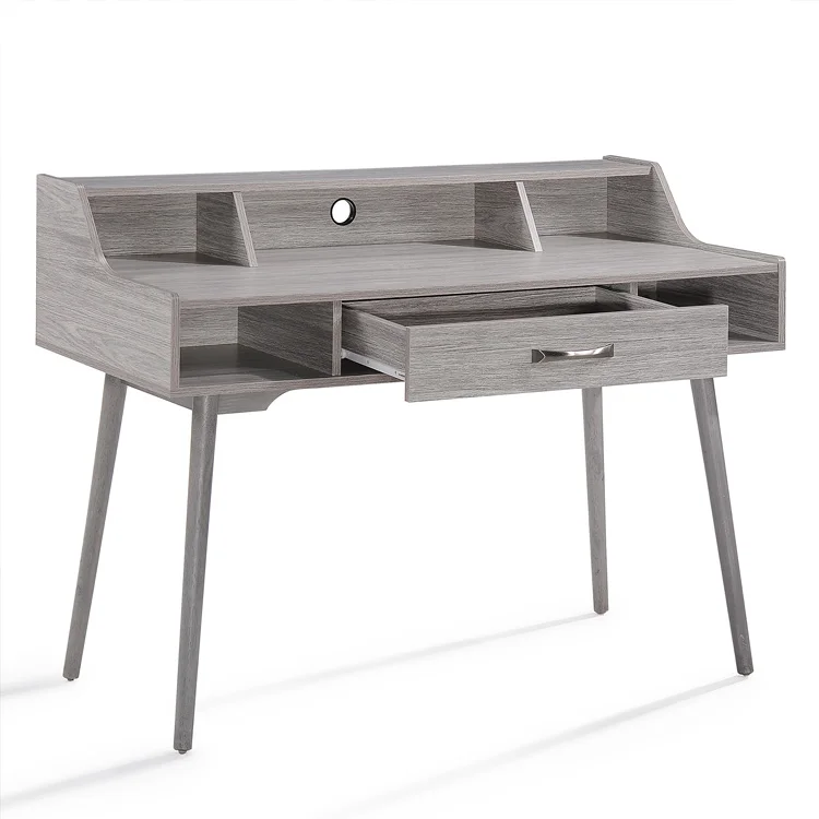  Современный серый дубовый стол Mid Century для дома и