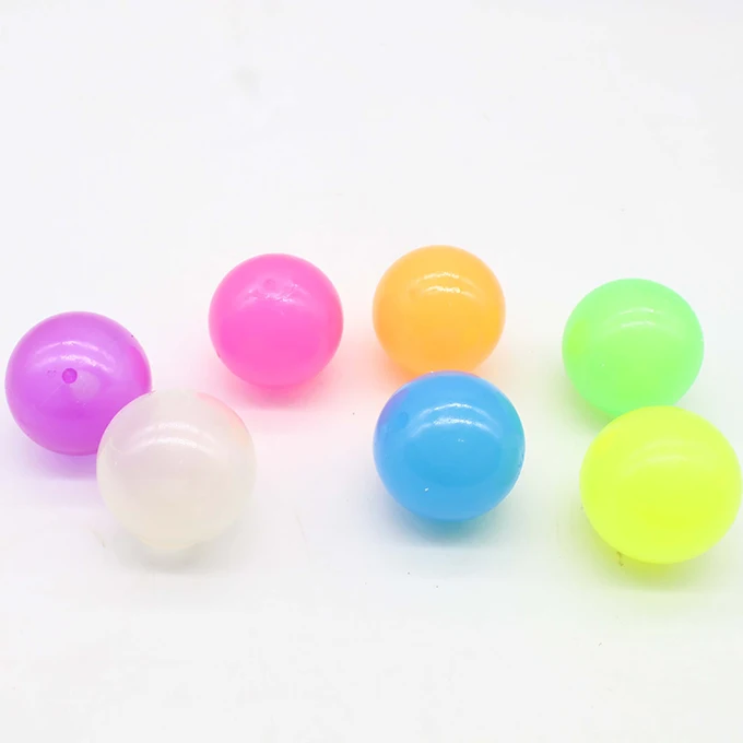 Kids Stress Relief Toys Stick To The Wall Sticky Ball Glowing In The Dark Tpr Squishy Stress Sticky Ball