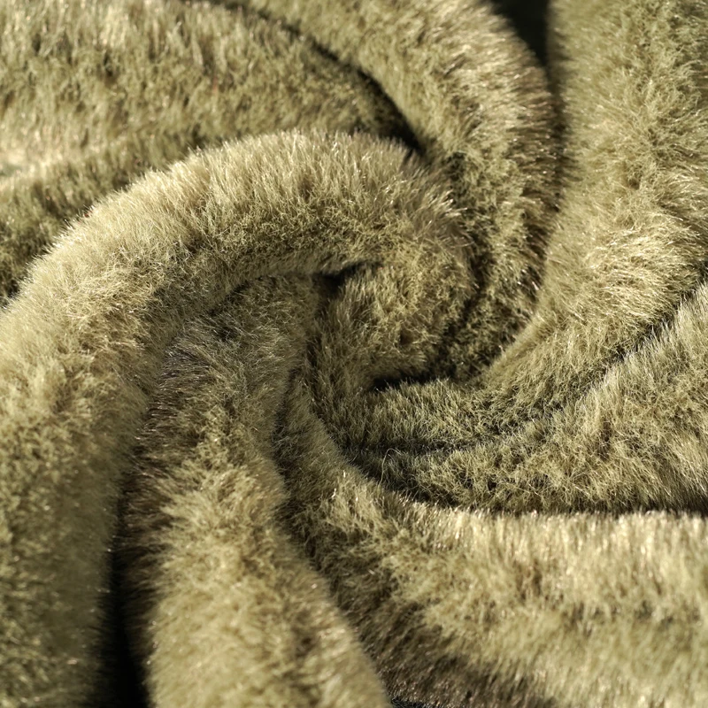 
Mens contrast Faux fur Cheap price Soft Faux Fur fleece fabric Long pile for Home textile 