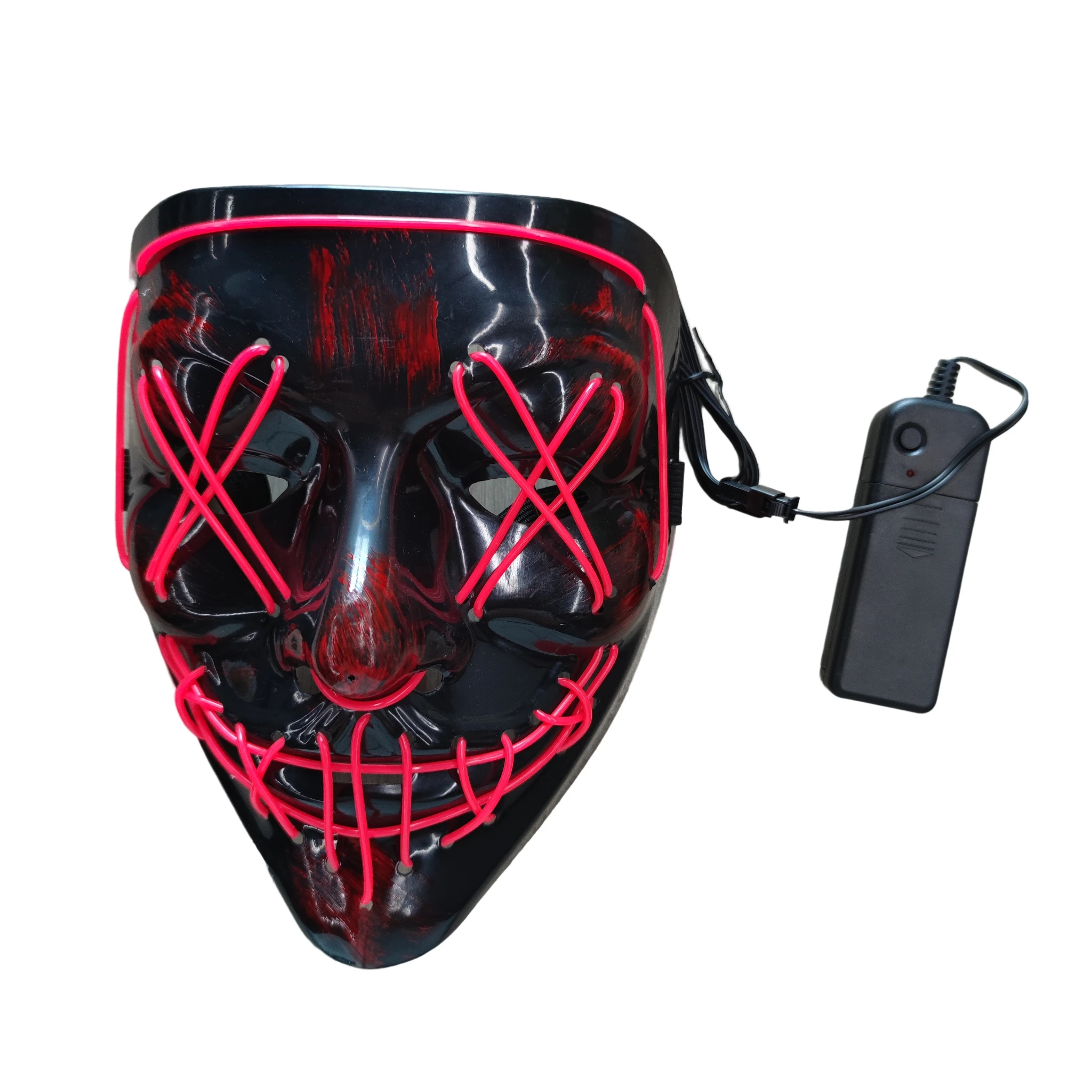 Halloween Cosplay light up luminous Led Light Mask Halloween Party Costume Props mask