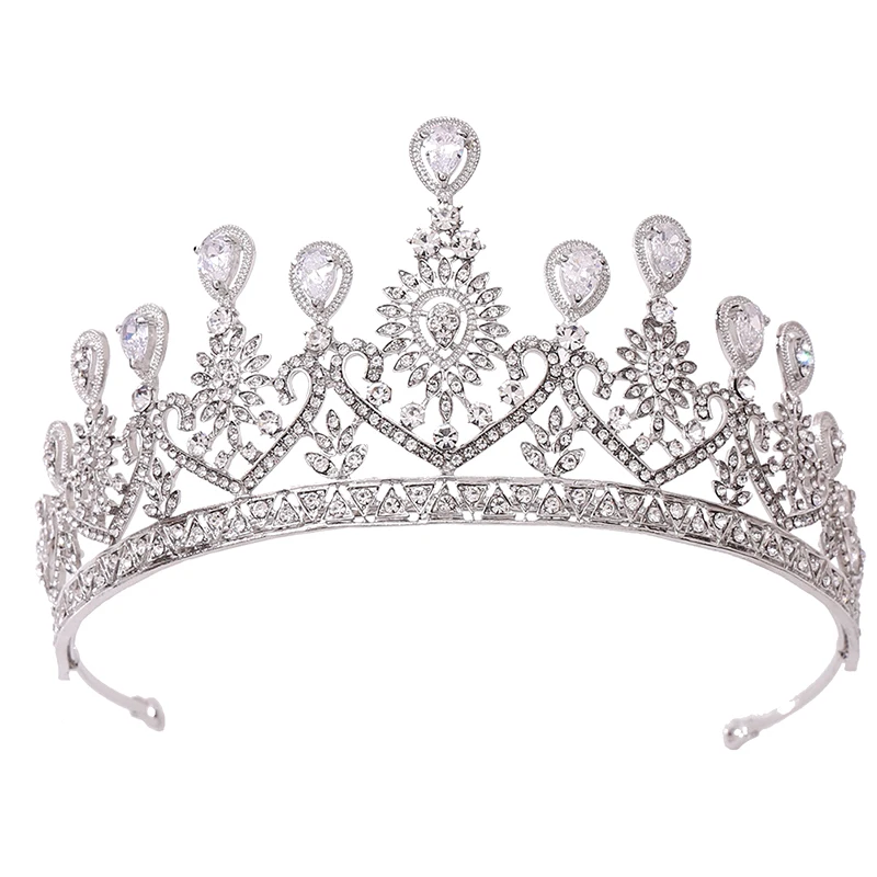 Crystal Crown Hair Accessories For Women Wedding Accessories Crown For Bridal Rhinestone Diadema Tiara Gift Wholesale