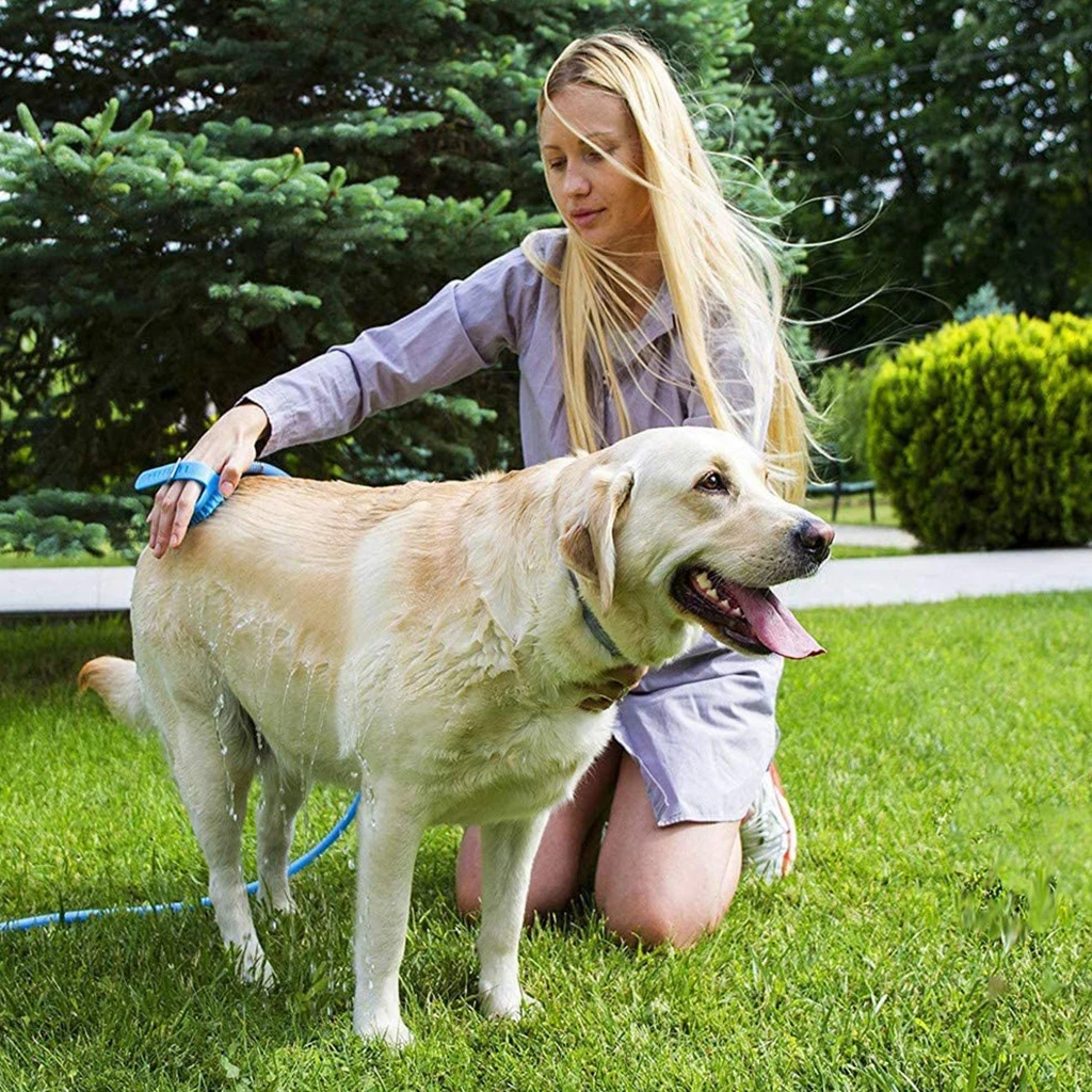 
Silicone Pet Bathing Scrubber Massage Brush Tool Dog Washing Grooming Bath Sprayer Pet Bathing Shower 
