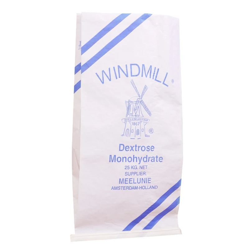 High Quality Paper Laminated Plastic Pp Polypropylene Woven Plastic Laminated Kraft Paper Bag