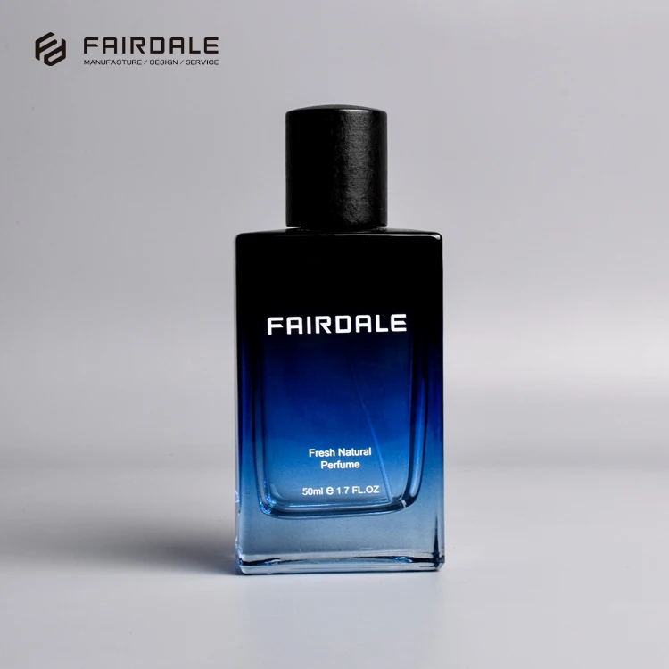 Wholesale Customized 50ml Square Glass Bottles Luxury Perfume Bottle Manufacture