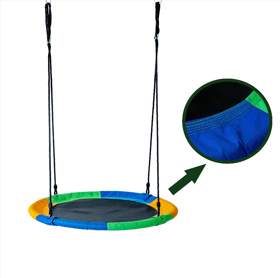 Outdoor Kids Round Tree Hanging Swing Hammock 40 inch flying Saucer Swing for Children