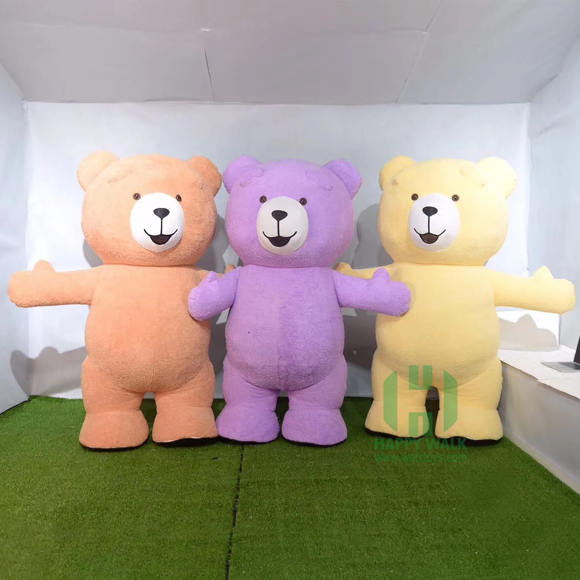 2 meters Pink giant teddy bear inflatable costume bear Mascot Costumes inflatable teddy bear costume