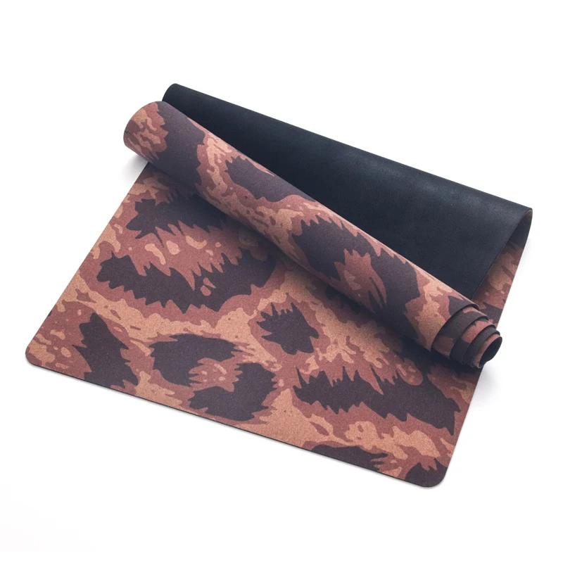 Hot Selling Tpe 100% Polyurethane Yoga Mat Fitness Luxury Cork Yoga Mat Thick in Natural Cork 5mm