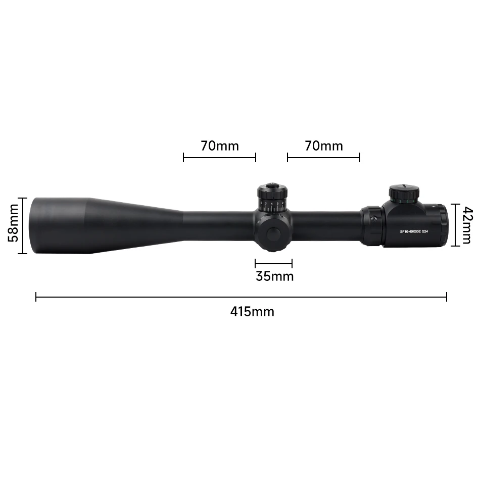 SYQT 10-40x50 Scope Side Focus 30mm Long Range .308 .338 Cal Illuminated Hunting High quality IR reticle