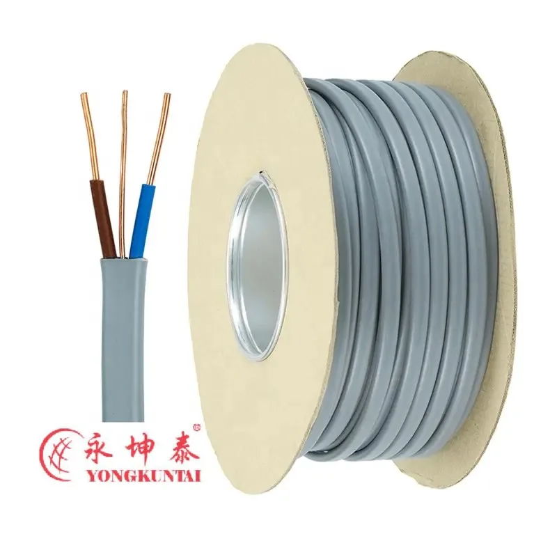 House Wiring Electrical Cable 6241Y 6242Y 6243Y PVC Twin and Earth Flat Cable and Wire 1.5mm 2.5mm