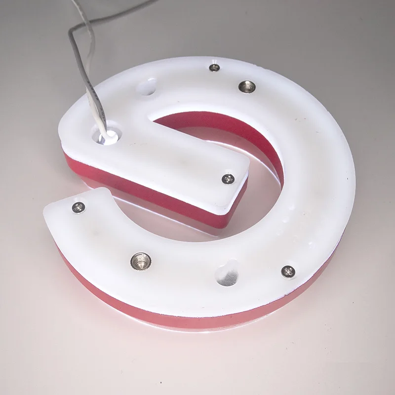 Haier Leader Led Lighting Sign Board Custom High Bright Name Wall Led Light 3D Backlit Logo Sign