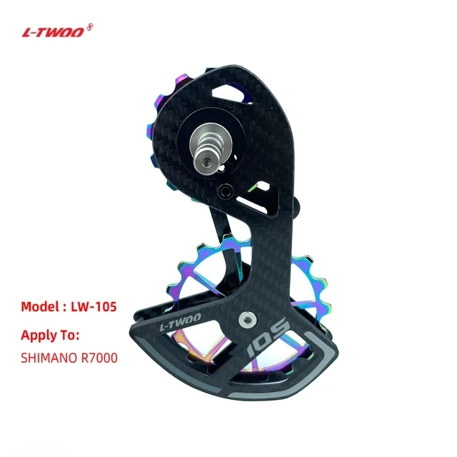 LTWOO Bicycle Steel/Ceramic Bearing Carbon fiber Jockey Pulley Wheel Set Rear Derailleurs Guide Wheel for/Ultegra/DURA/R8000 105