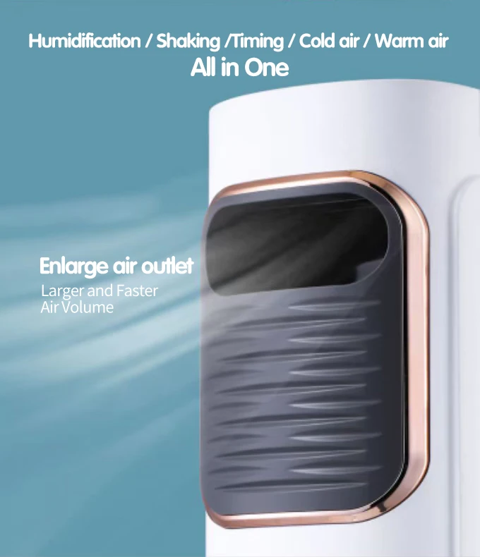 AGCEN OEM Ventilador electrico pivoting fan with heater portable water cooling electric fan for room