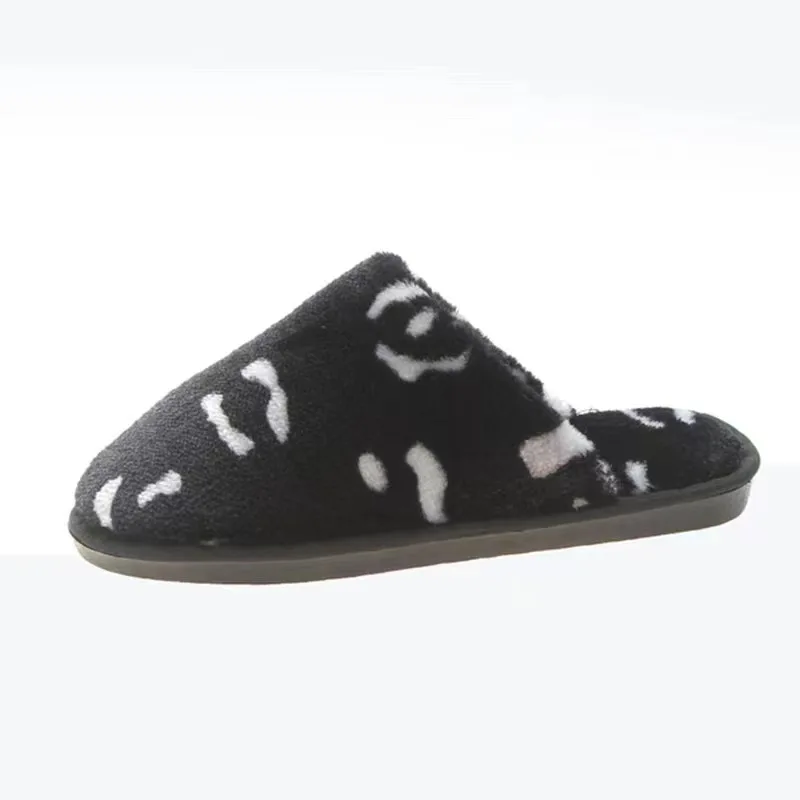 2023 New home soft-soled slippers with velvet to keep warm in winter Mao Mao shoes fashion casual cotton shoes beauty