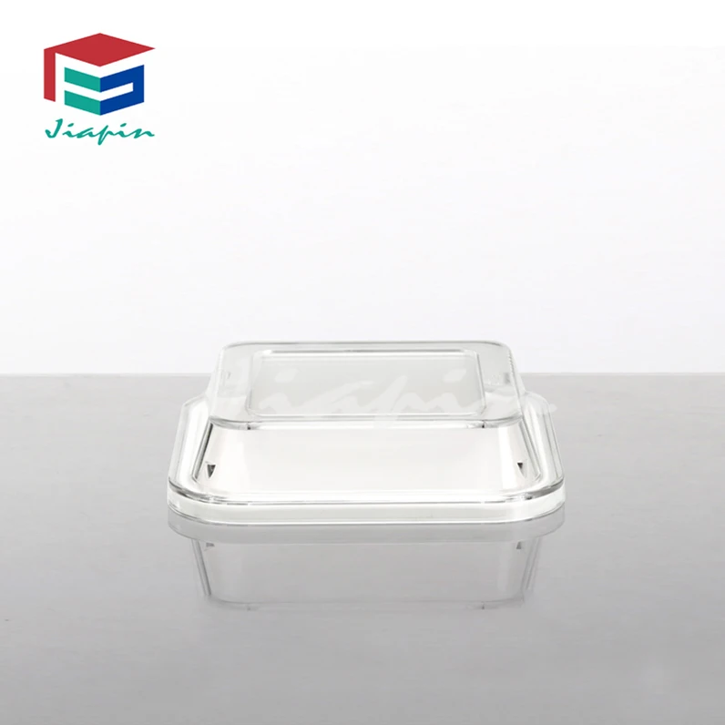 Квадратная Крышка для чаши, прозрачная многоразовая Крышка для пищи, десерта, масла, 13 см, Маленькая прозрачная пластиковая квадратная крышка