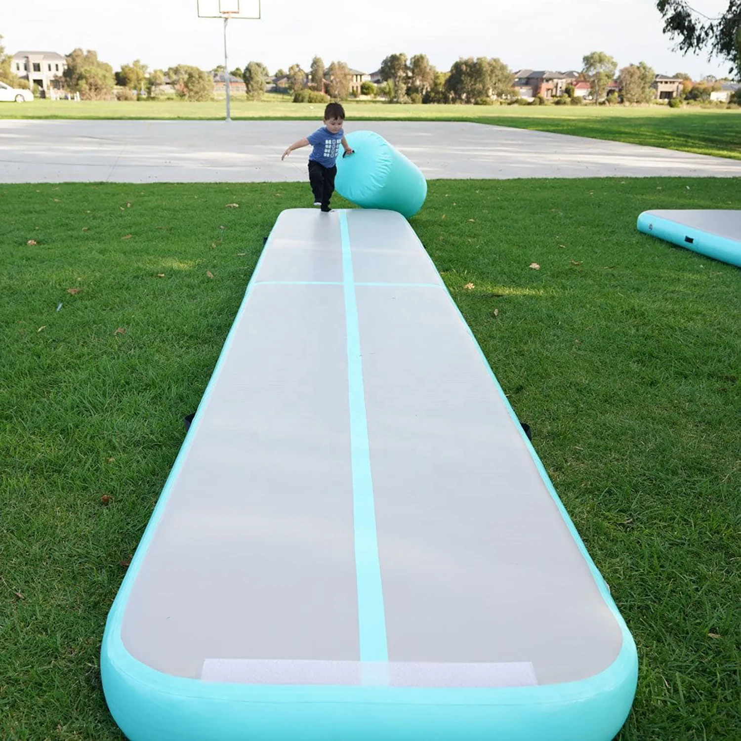 4mx1mx0.1m Factory sale  inflatable gymnastics mat /inflatable air track/Yoga pad