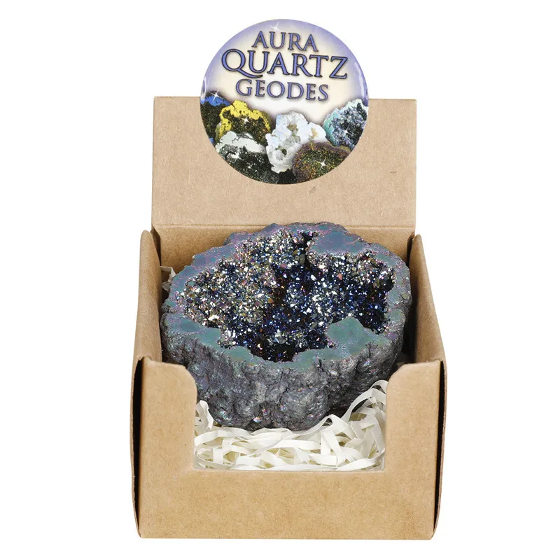 
Brazil Decorative Natural Rock Quartz Druzy Agate Polishing Stone Crystal Clusters for sale 