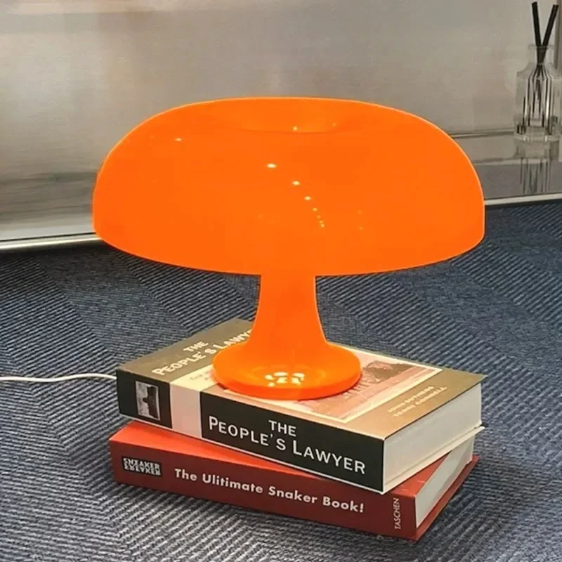 Orange Danish Mushroom Table Lamp Ornament Light for BedRoom Interior Lighting Desk Lamp Bedside Lamps Decoration Lighting