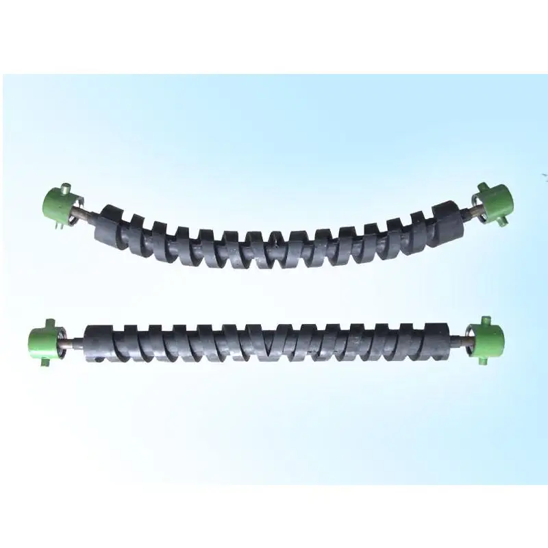 Customized size Conveyor Rubber Disc return idler impact conveyor steel roller