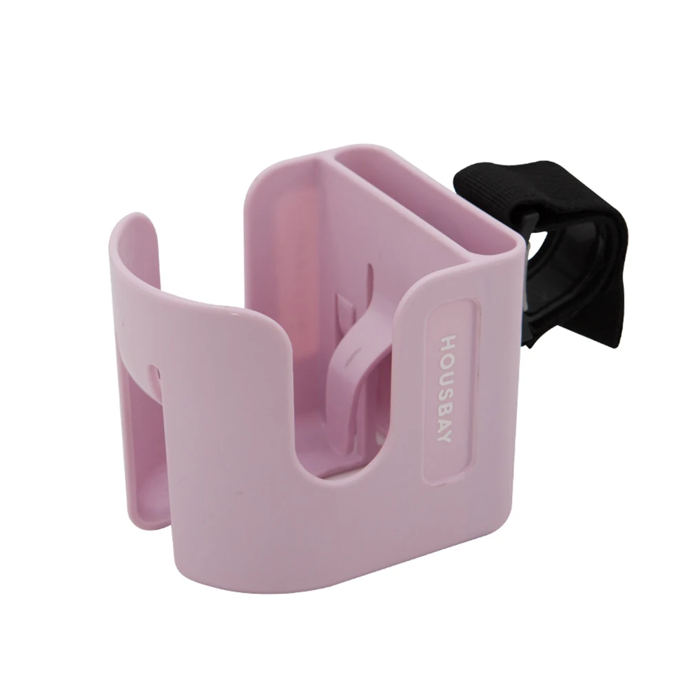 Baby New Product Plastic Black Wheelchair Bike Cup Holder 2 In 1 Cup Holder Stroller For Baby
