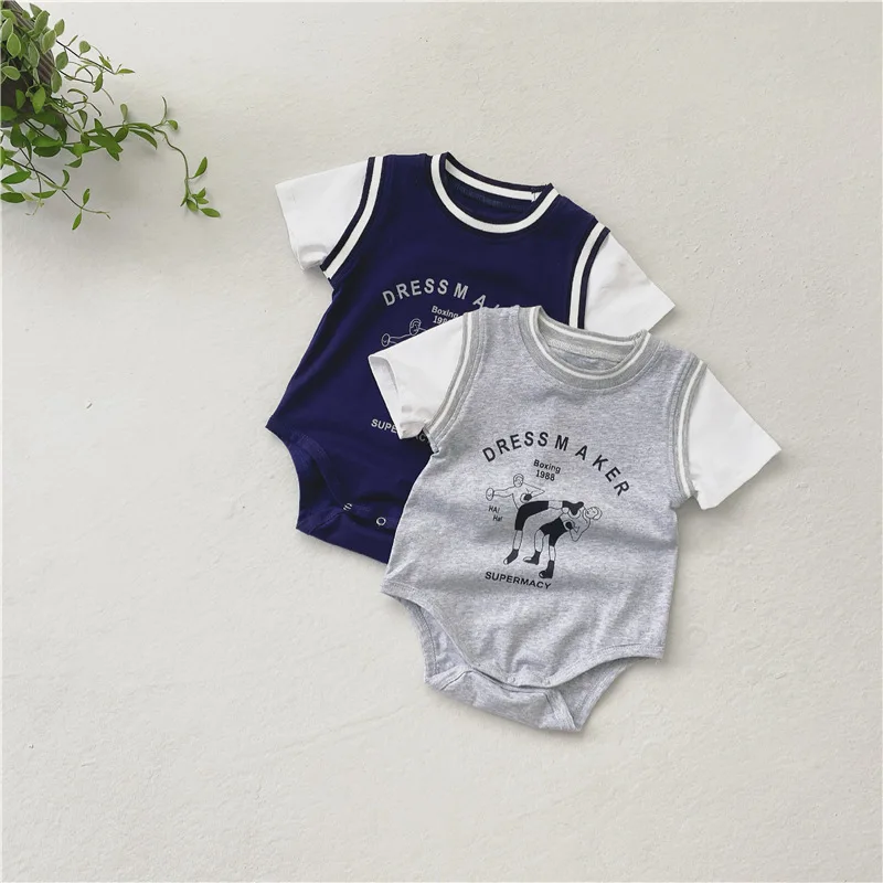 
Q2 baby 5117 Bodysuits Newborn Vests Turkish Made for Boys and Girls Shower Shirt cartoon T shirt Baby clothes Romper 