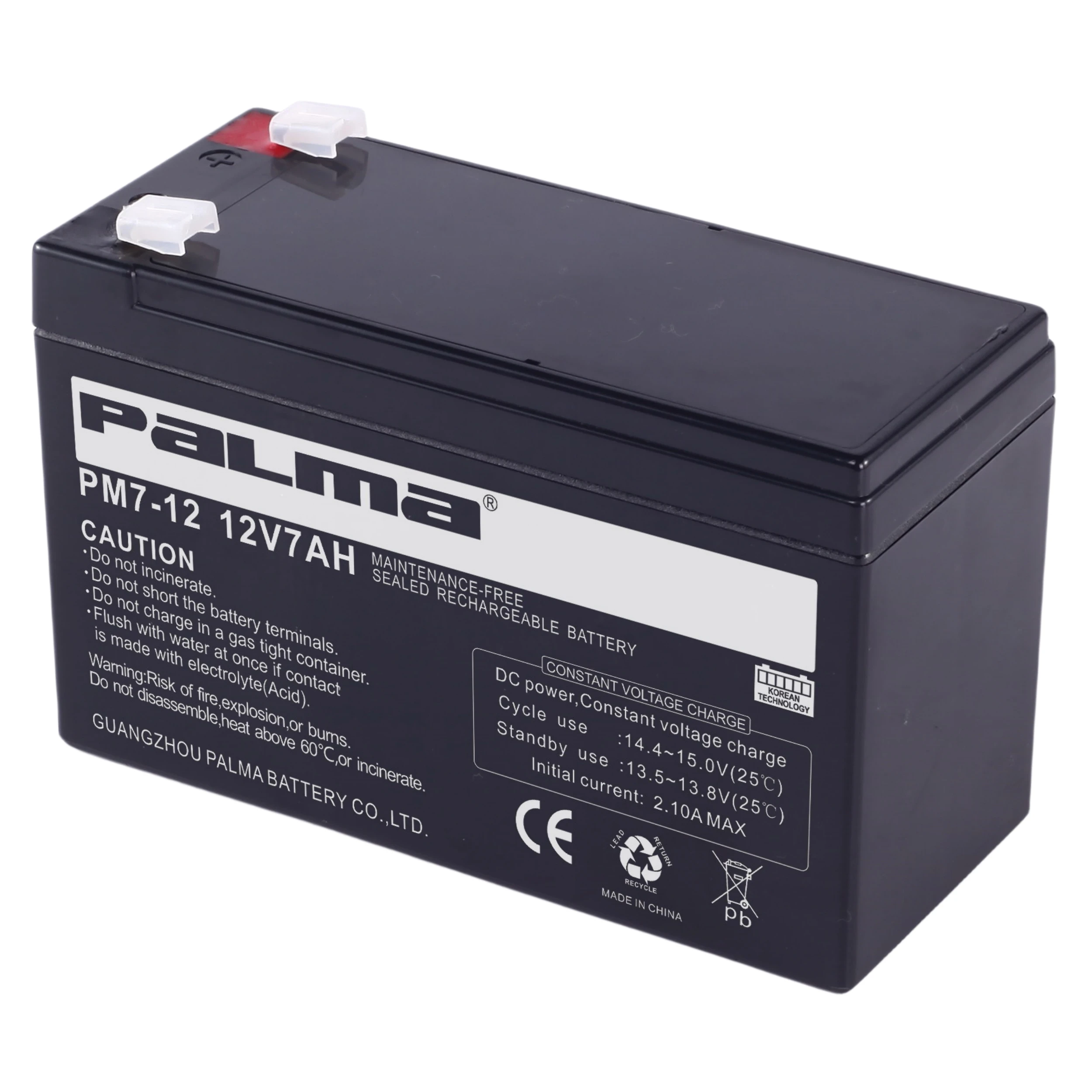 12V7Ah Battery 12 Volt Lead acid Batteries Sealed Lead acid Rechargeable Deep Cycle Battery
