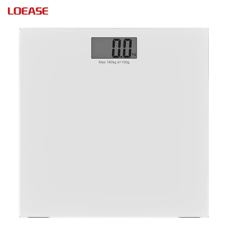 B15 180Kg Personal Bathroom Weighing Scale Lcd Display Electronic Glass Digital Bathroom Scale