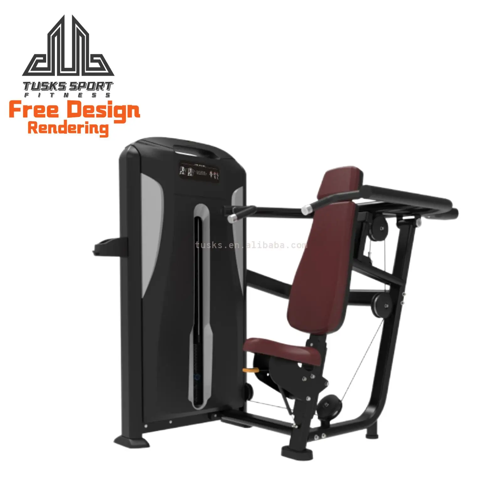 Factory Gym commercial Fitness Equipment gym equipment Pin Loaded Strength Machine Seated Shoulder Press