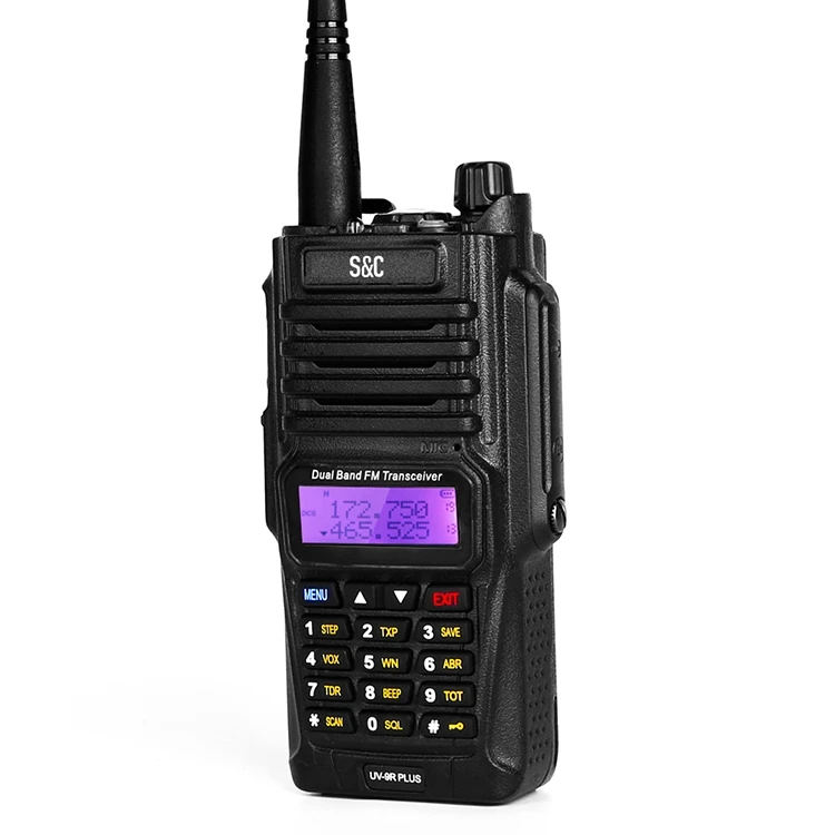 Uv-9r Plus Dual Band Ham Radio Waterproof Handheld 10km Range Long Range Mobile Walkie-talkie