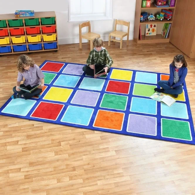 Classroom Carpets Kids Color Blocks Value Seating Kids Rug