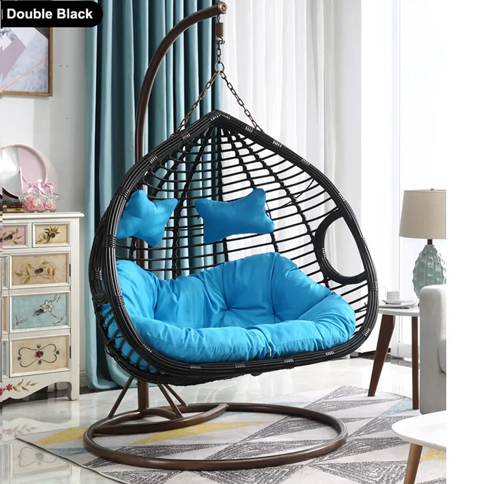 Wholesale Cheap Swing Egg Chair  Indoor Hanging Swing Chair With Cushion For Garden Terrace Resort