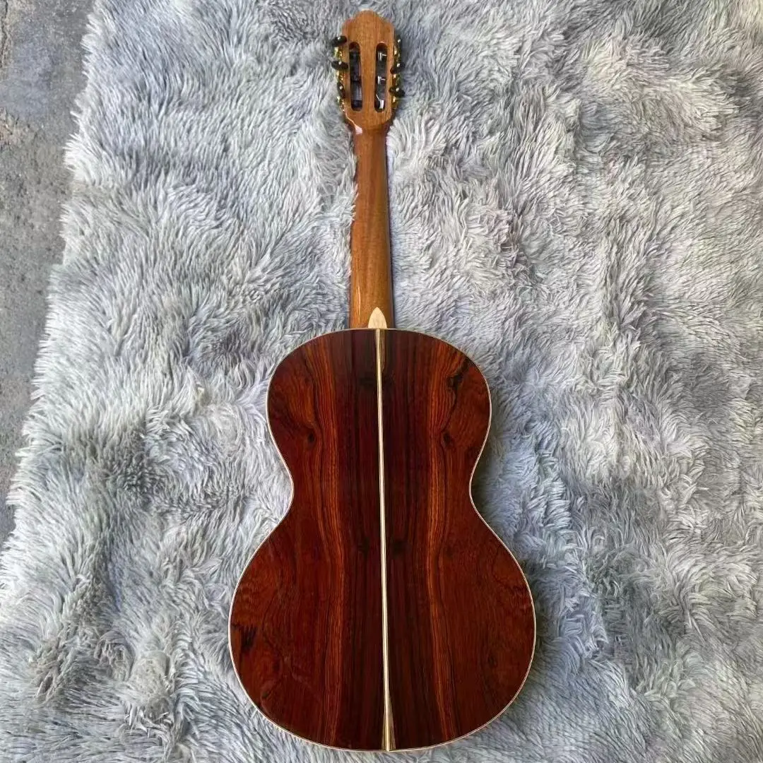 High Quality 36-Inch All-Solid Classic Acoustic Guitar with Cocobolo Spruce Top Rosewood Back/Side Ebony Fingerboard Ready Ship