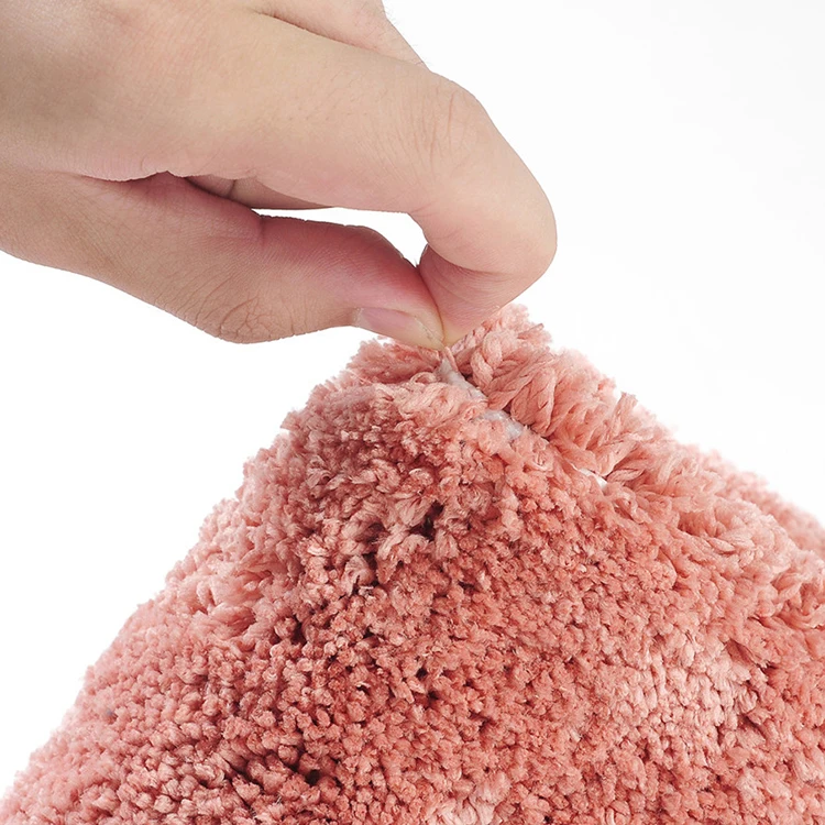 Custom Quick Dry Anti Slip Microfiber Super Soft Plush Bath Mat