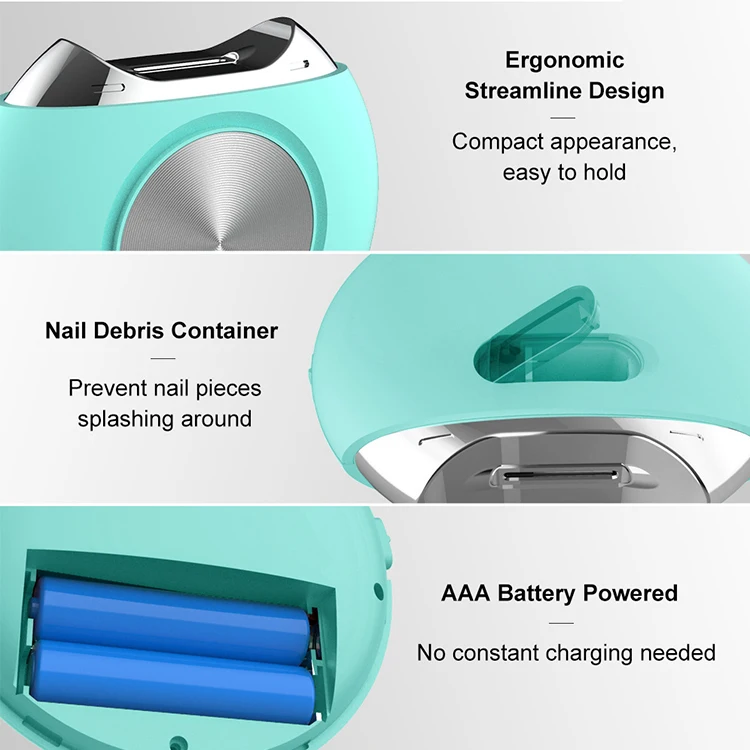 Baby Manicure Tool Smart Safety Electric Clippers Cutter Scissors Trimmer Automatic Nail Clipper