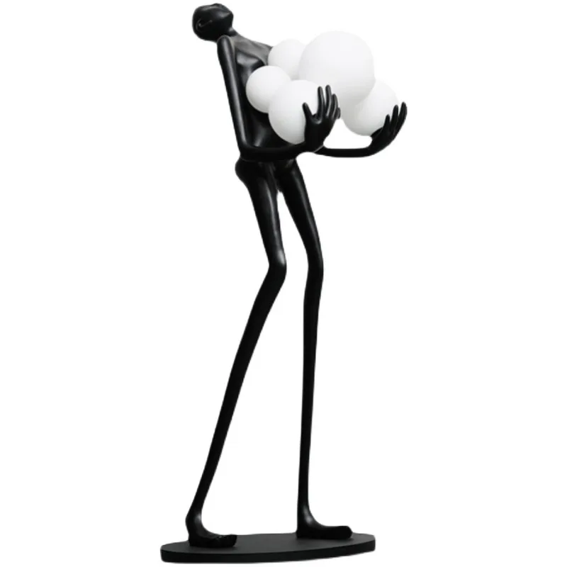 custom modern decoration indoor hotel decor fiberglass large human abstract sculpture